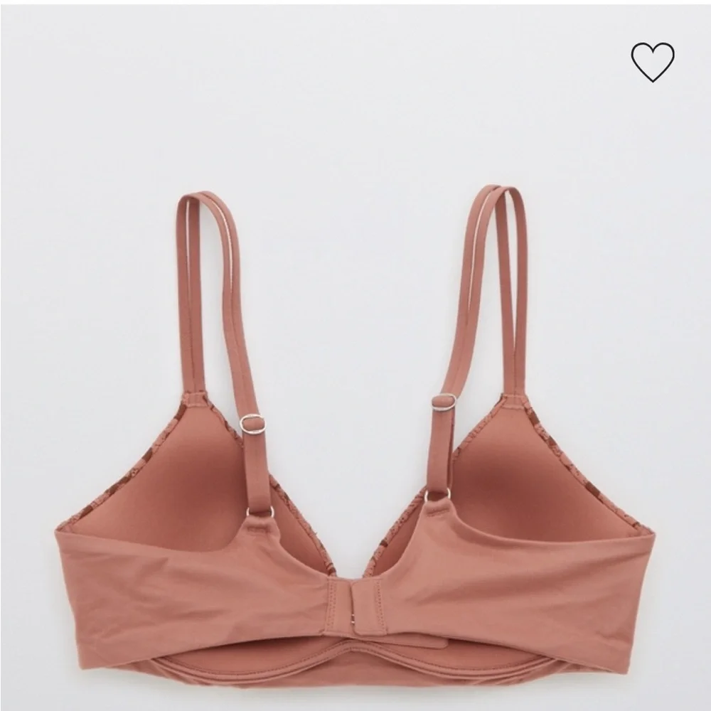 AERIE REAL BLOSSOM WIRELESS PUSH UP BRA 38D nwt #25